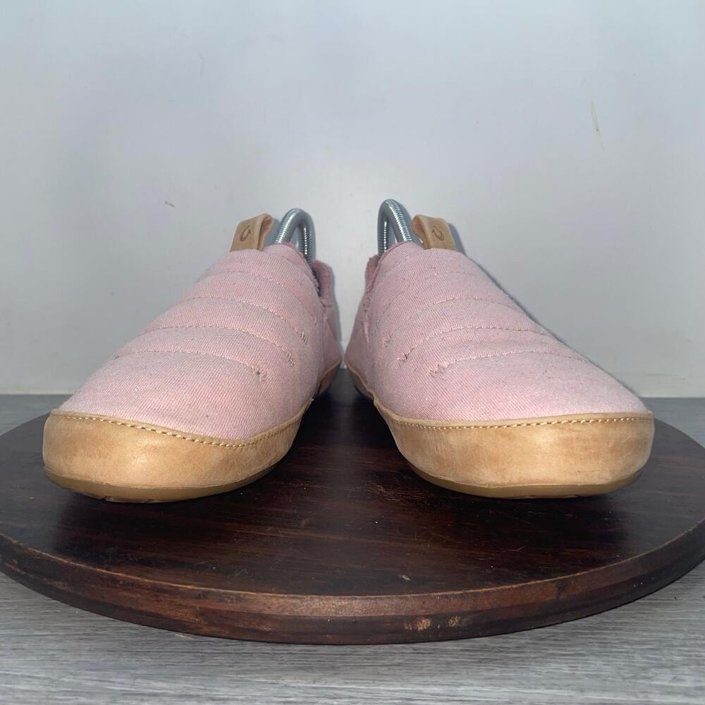 OLUKAI LANIA Quilted Slippers Rose Sea Salt Golden Sand Shoes Women's Size 9 - Picture 4 of 9